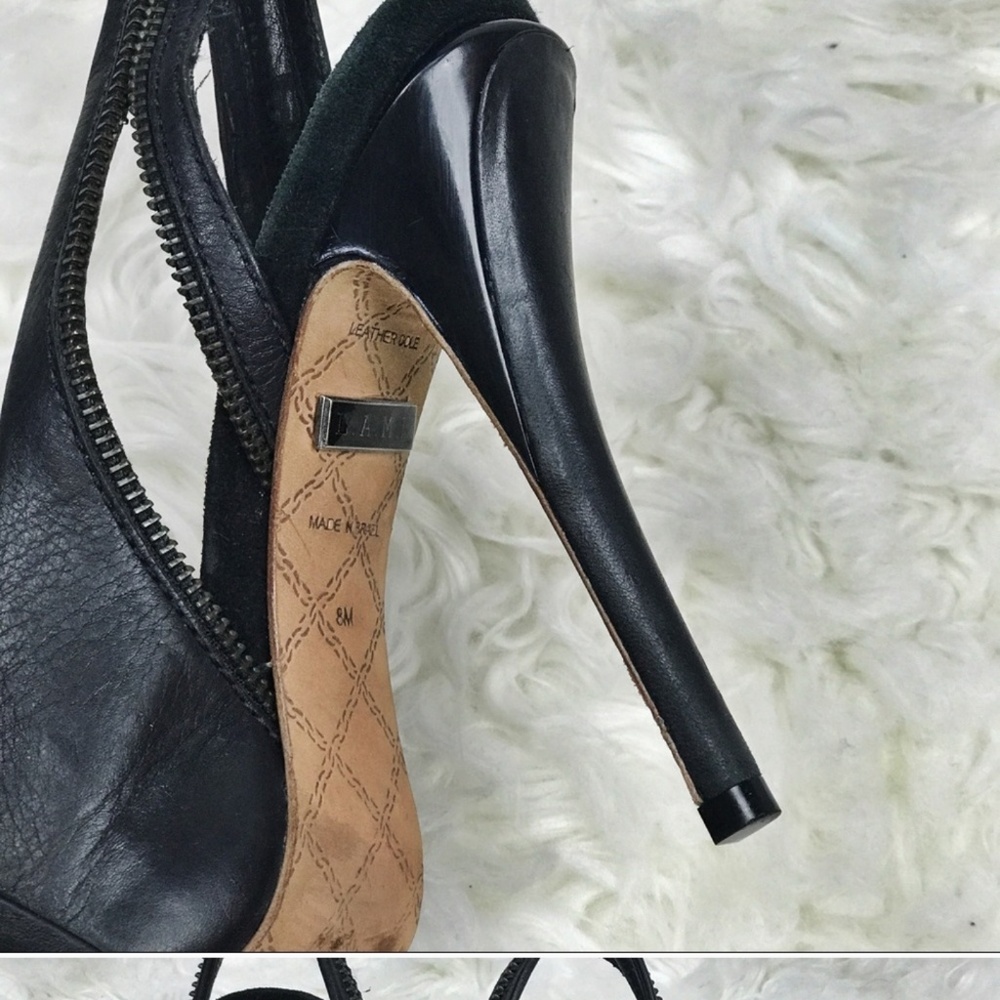 MOVING! MAKE OFFER! L.A.M.B Dawna black slingbacks - Picture 4 of 7